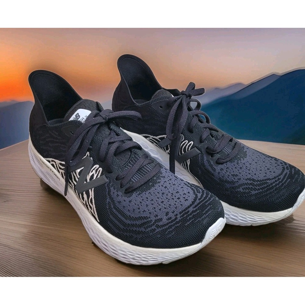 👟New Balance Running Shoes Women's 10 Fresh Foam X 1080v10 Black White *c-video